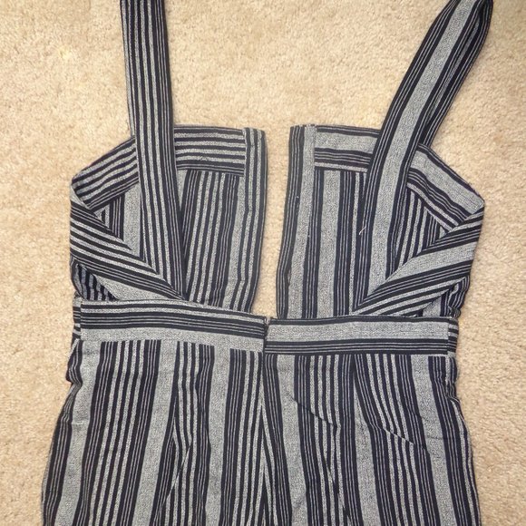 Jump Suit, Black & Grey Stripe by Fashion on Earth - Picture 4 of 6